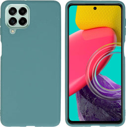iMoshion Hoesje Geschikt voor Samsung Galaxy M53 Hoesje Siliconen - iMoshion Color Backcover - Donkergroen