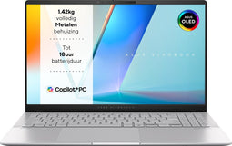 ASUS Vivobook S15 S5507QA-MA006W - Copilot+ Laptop - 15.6 inch - 2880 x 1620 OLED - Aluminium