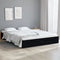 vidaXL - Bedframe - massief - hout - zwart - 140x190 - cm