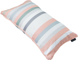 Sierkussen paspel ca.30x50cm Righe salmone