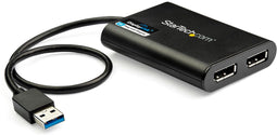 Startech.com USB32DP24K60 - USB-naar-Dual DisplayPort-adapter - 4K 60Hz - USB 3.0 (5 Gbps)