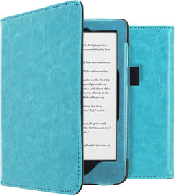 imoshion E-reader Hoesje - Geschikt voor Kobo Clara HD - Vegan Leather Bookcase - Lichtblauw