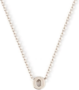 Orelia letter ketting - Ketting met initiaal O - Verstelbaar 40,5 cm - Zilverkleurig
