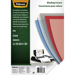 Fellowes - Voorblad fellowes a4 pvc 300micron transparant