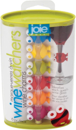 Point-Virgule watcher set van 6 glasmarkers mannetjes