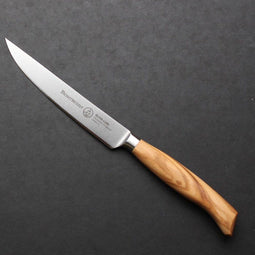 Messermeister Oliva Elite - Elegant Steakmes 13 cm - Olijfhouten Handgreep - Deels Gekarteld