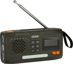 BREND BR-2244 - Noodradio - DAB FM Bluetooth Speaker SOS-Alarm Powerbank LED-Zaklamp - 150 x 75 x 40 mm