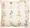 Thea Gouverneur - Borduurpakket met telpatroon - 2074A - Voorgesorteerde DMC Garens - Wilde Bloemen Kussen - Aida - 41 cm x 41 cm - DIY Kit