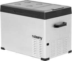 Steamy SECC40 - Elektrische Compressor Koelbox - Single Zone - 36 liter - 12V en 230V - Zilver