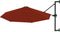 vidaXL - Wandparasol - met - metalen - paal - 300 - cm - terracottakleurig