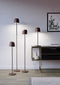 EGLO Mannera-L - Staande lamp - Oplaadbaar tot 47 uur - Draadloos - Roestbruin/Wit - H 140 cm - Dimbaar
