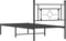vidaXL - Bedframe - met - hoofdbord - metaal - zwart - 90x200 - cm