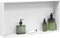 vidaXL - Douchenis - 62x32x9 - cm - roestvrijstaal - matwit