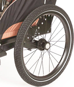 Bobike Zijwiel Links - Kids Trailer - Zwart