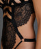 Hunkemöller Private Body open kruis - String model - Zwart - maat L