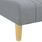 vidaXL - Chaise - longue - stof - lichtgrijs