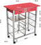 Groentetrolley Versa Rood PVC 40 x 82 x 76 cm