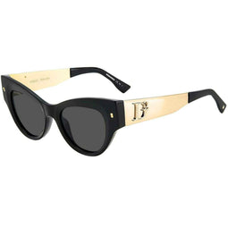 Dsquared2 D2-0062-S-807 - Zonnebril Dames - UV400 - Zwart - Ø 49 mm
