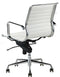 Feel Home - Lage design bureaustoel - Echt leer - Wit