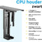 BRASQ CPU Houder - Verstelbare Desktopstandaard - 360° Draaibaar - Zwart