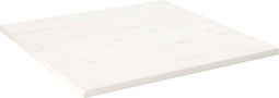 vidaXL - Tafelblad - vierkant - 80x80x2,5 - cm - massief - grenenhout - wit