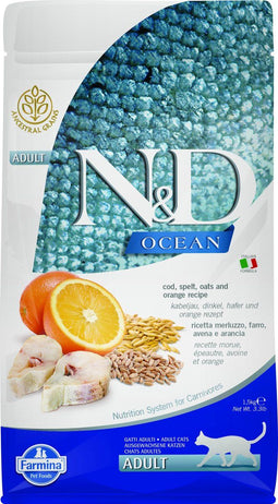 N&D Ocean kattenvoeding Kabeljauw 1,5 kg