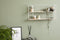 Lifa Living - Wandrek Malaga - Industrieel Bakkersrek - Rechthoekig Kruidenrek - Wit - Metaal & MDF