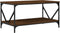 vidaXL - Salontafel - 90x50x45 - cm - bewerkt - hout - bruin - eikenkleur