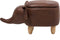ELEPHANT - Hocker - Donkerbruin - Kunstleer