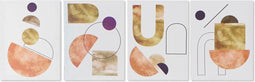 Schilderij DKD Home Decor S3018133 Abstract Modern (30 x 1,8 x 40 cm) (4 Stuks)