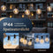 Decens 15m Dimbaar Lichtsnoer Rond - Waterdicht - 25 LED Lampjes - 2700K Warm Wit
