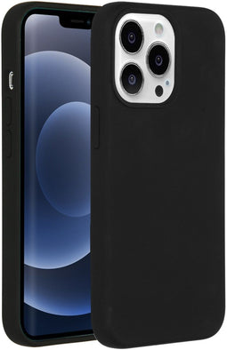 Accezz Liquid Silicone Backcover - iPhone 13 Pro - Schokabsorberend - Zwart