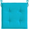 vidaXL - Tuinstoelkussens - 2 - st - 40x40x4 - cm - stof - turquoise