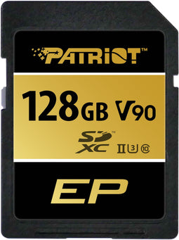 Patriot V90 - SDXC UHS-II 128GB - Lezen 300MB/s Schrijven 260MB/s