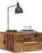 vidaXL - Nachtkastjes - 2 - stuks - Wandgemonteerd - Oud - Hout - 35x35x20 - cm