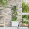 vidaXL - Tuinplant - met - Trellis - Wit - 40x40x143 - cm