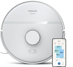 Philips HomeRun 2000-serie XU2000/25 - Zuig- en Dweilrobot - 6000 Pa zuigkracht - Slimme LDS-navigatie