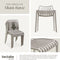 tectake® Alcudia - Tuinstoelen - Stapelbaar - Weerbestendig - Taupe (set van 2)
