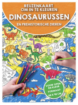 Wereldkaart om in te kleuren