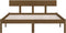 vidaXL - Bedframe - massief - grenenhout - honingbruin - 160x200 - cm