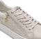 Tamaris ESSENTIALS - Dames Sneakers - Comfort-Lining - IVORY/GOLD