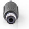 Nedis Mono-Audioadapter - 3,5 mm Male - RCA Female - Vernikkeld - Recht - ABS - Zwart - 10 Stuks - Envelop