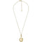 Fossil JF04426710 - Damesketting - Medaillon - Goudkleurig roestvrij staal