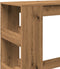 vidaXL - Bartafel - met - rekken - 90x40x103,5 - cm - hout - artisanaal - eikenkleurig