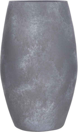Mica Decorations Vaas Lester rond Lichtgrijs - H 50 x Ø 30 cm - Handgemaakt