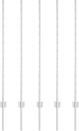 vidaXL - 10 - stuks - U-vormige - Zuilen - 120 - cm - Gegalvaniseerd - Staal