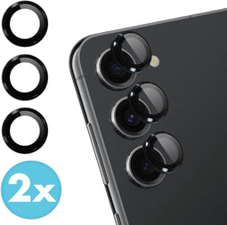 imoshion 2 Pack Camera lens protector| - Screenprotector Geschikt voor - |Samsung Galaxy S23, Samsung Galaxy S23 Plus| - |Zwart|