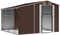 vidaXL - Tuinschuur - 277x279x179 - cm - gegalvaniseerd - staal - bruin
