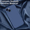 Lunso - Geschikt voor iPhone 15 - Hoesje Flexibel silicone Backcover - Donkerblauw