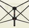 vidaXL - Parasol - dubbel - met - stalen - paal - 250x250 - cm - zandwit